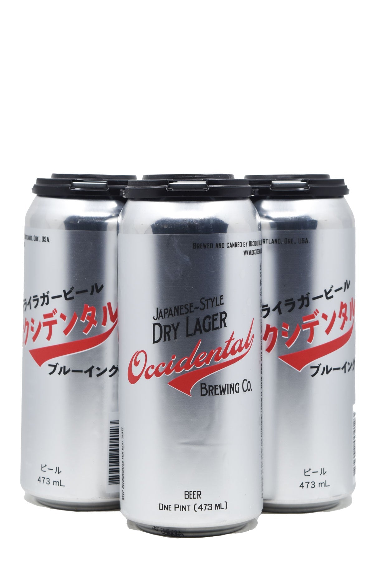 Bottle of Occidental Brewing Co. Japanese-Style Dry Lager 4pk (16oz)-Beer-Flatiron SF