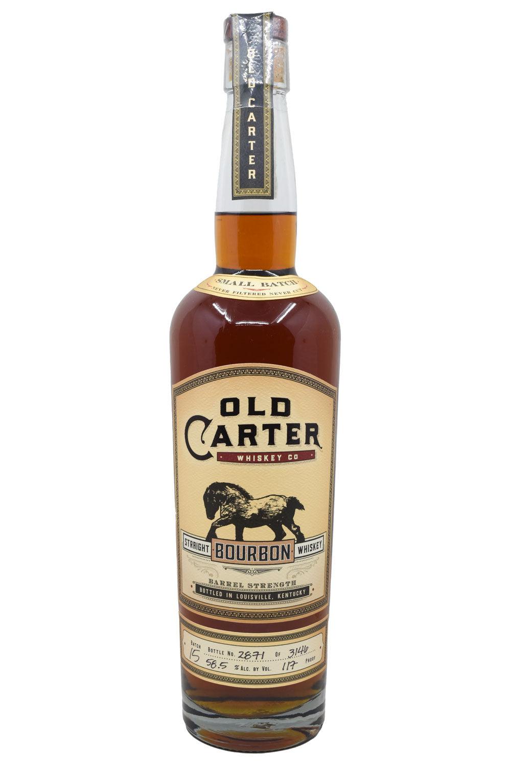 Bottle of Old Carter Small Batch Bourbon Batch #15-Spirits-Flatiron SF