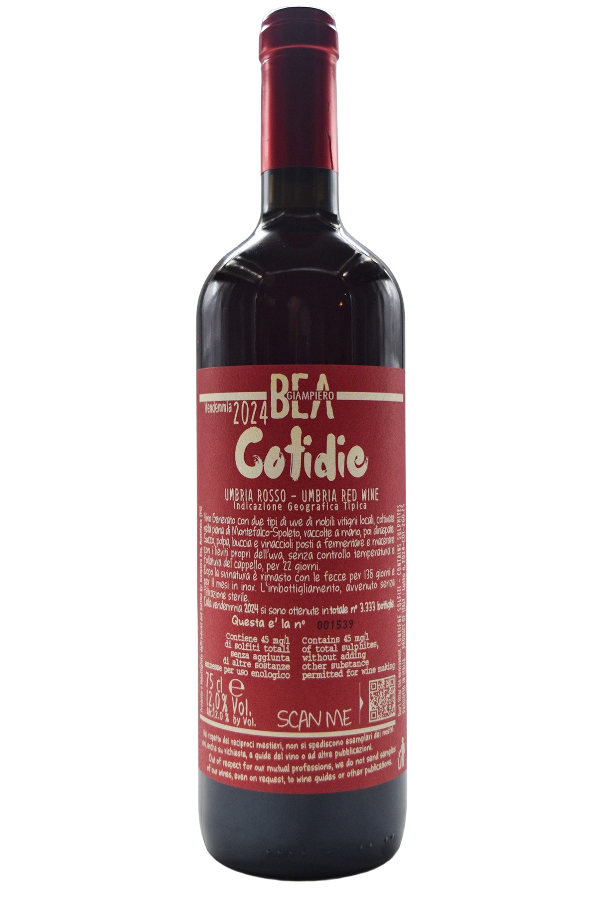 Paolo Bea Umbria Rosso Cotidie 2024