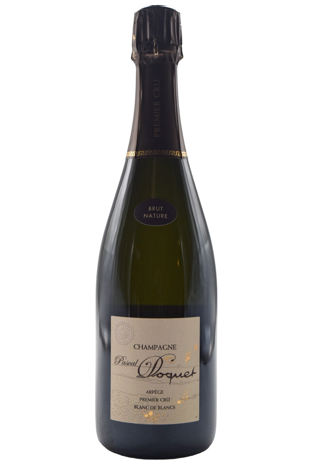 Bottle of Pascal Doquet Champagne BdB Brut Nature Arpege NV-Sparkling Wine-Flatiron SF