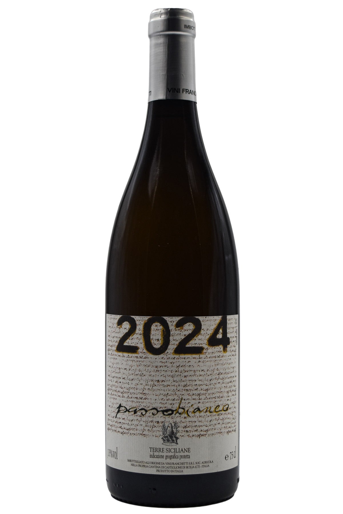 Bottle of Passopisciaro Terre Siciliane Passobianco 2024-White Wine-Flatiron SF