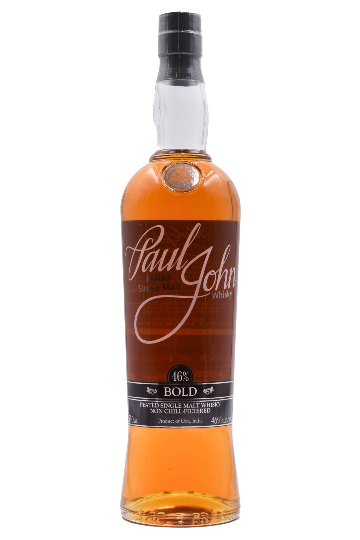 Bottle of Paul John Bold Peated Indian Single Malt Whisky-Spirits-Flatiron SF