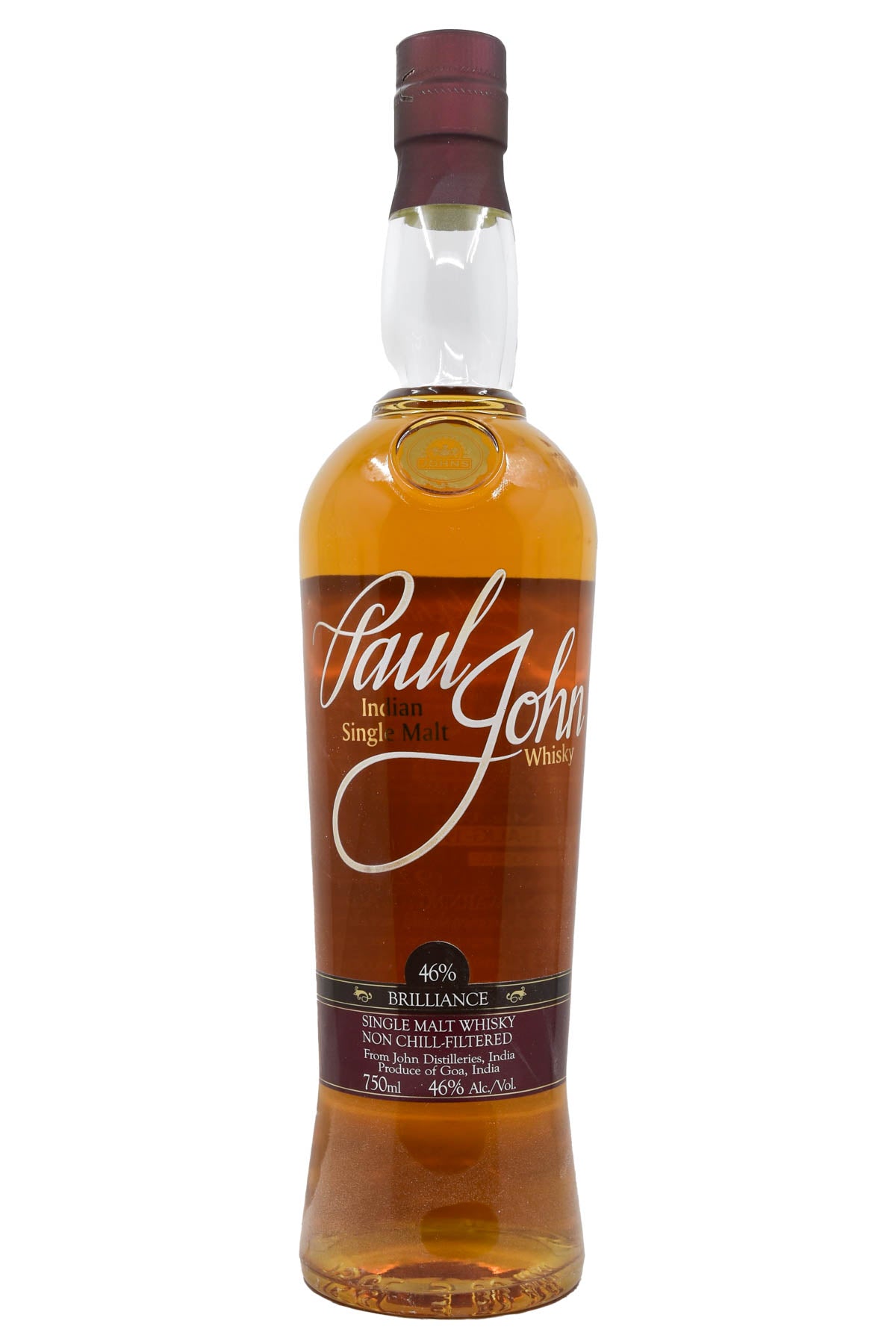 Bottle of Paul John Brilliance Single Malt Indian Whisky-Spirits-Flatiron SF