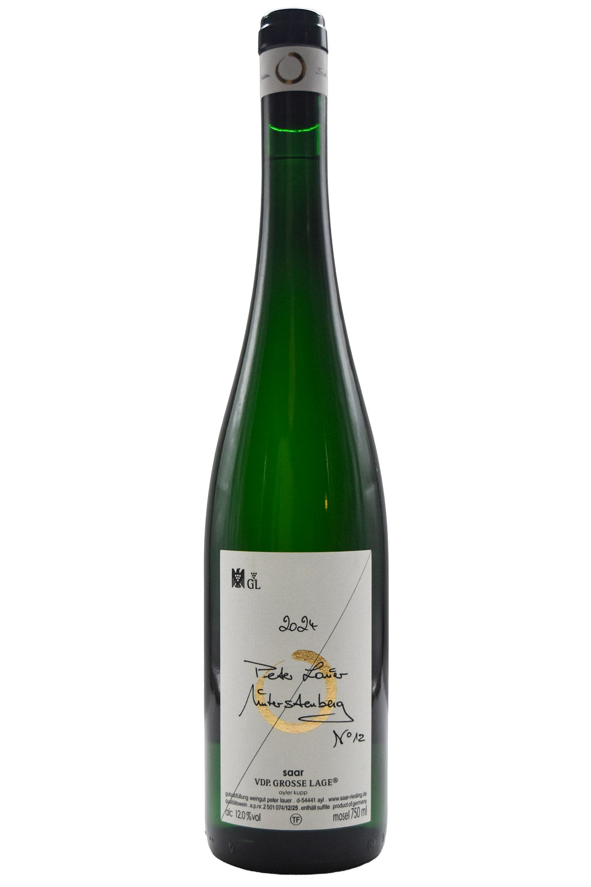Bottle of Peter Lauer Riesling Fass 12 Unterstenberg 2024-White Wine-Flatiron SF