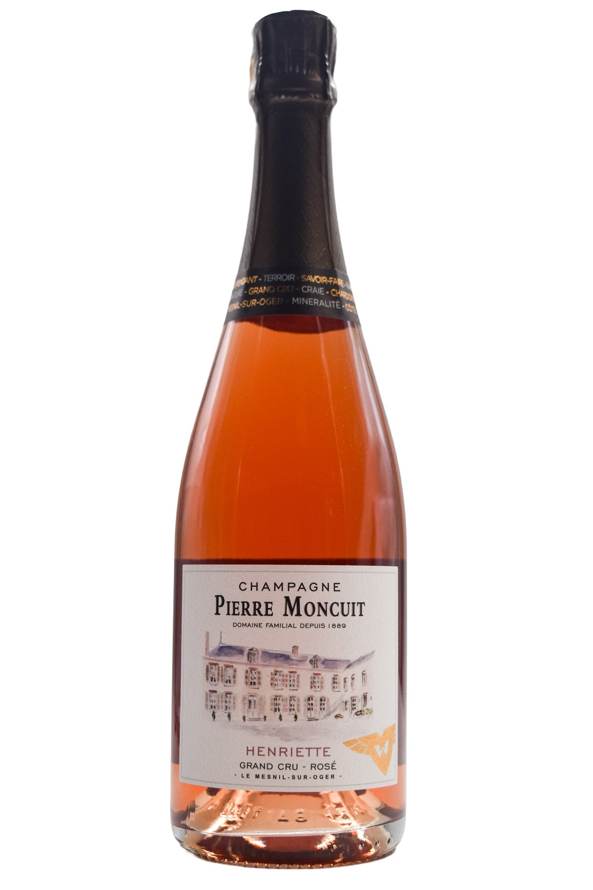 Bottle of Pierre Moncuit Champagne Grand Cru Rosé Brut Henriette NV-Sparkling Wine-Flatiron SF