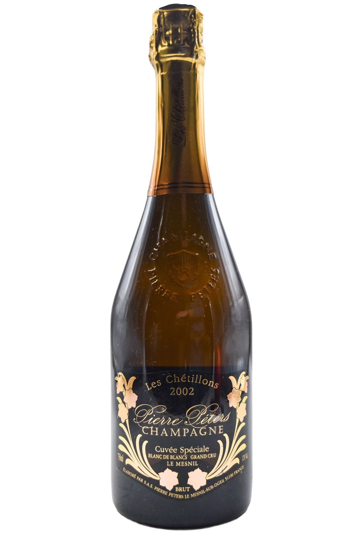 Bottle of Pierre Peters Champagne BdB Grand Cru Brut Les Chetillons Cuvee Speciale 2002-Sparkling Wine-Flatiron SF