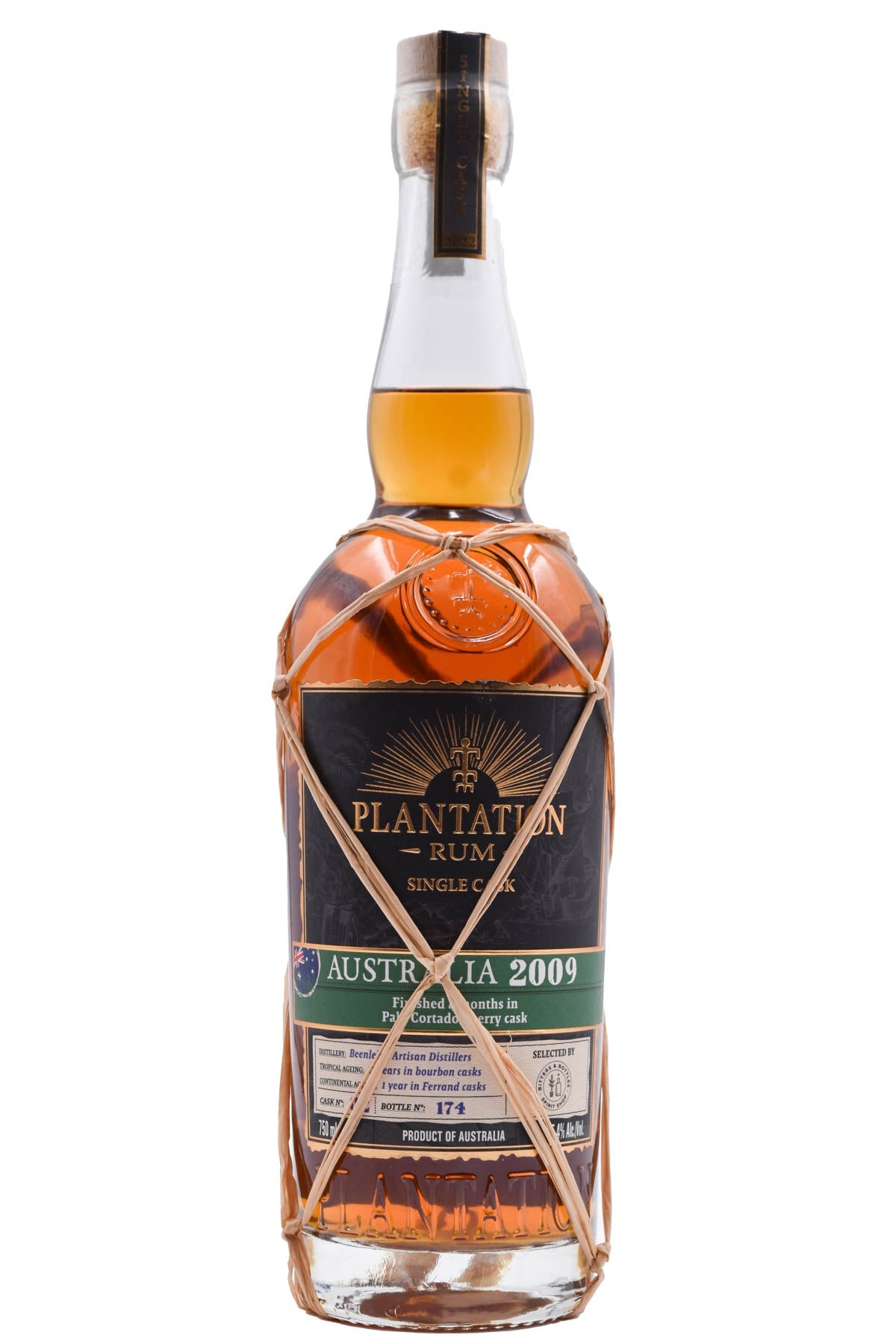 Bottle of Plantation Rum Australia 2009-Spirits-Flatiron SF