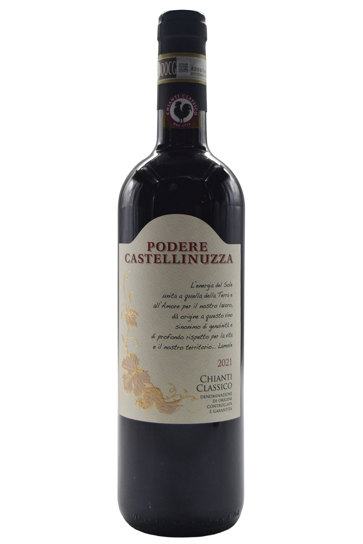 Bottle of Podere Castellinuzza Chianti Classico 2021-Red Wine-Flatiron SF