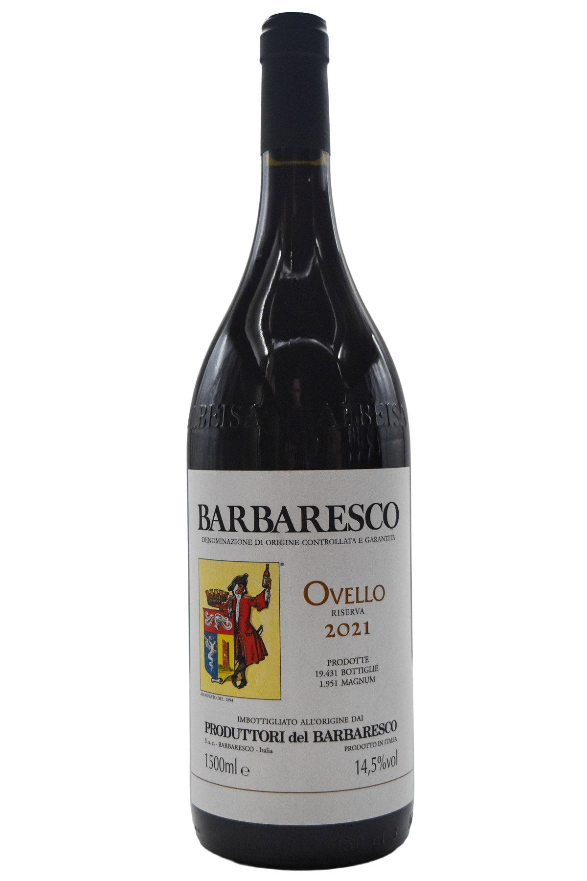 Bottle of Produttori del Barbaresco Barbaresco Riserva Ovello 2021 (1.5L)-Red Wine-Flatiron SF