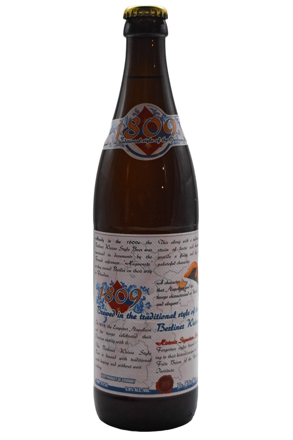 Bottle of Professor Fritz Briem "1809" Berliner Weisse (500ml)-Beer-Flatiron SF