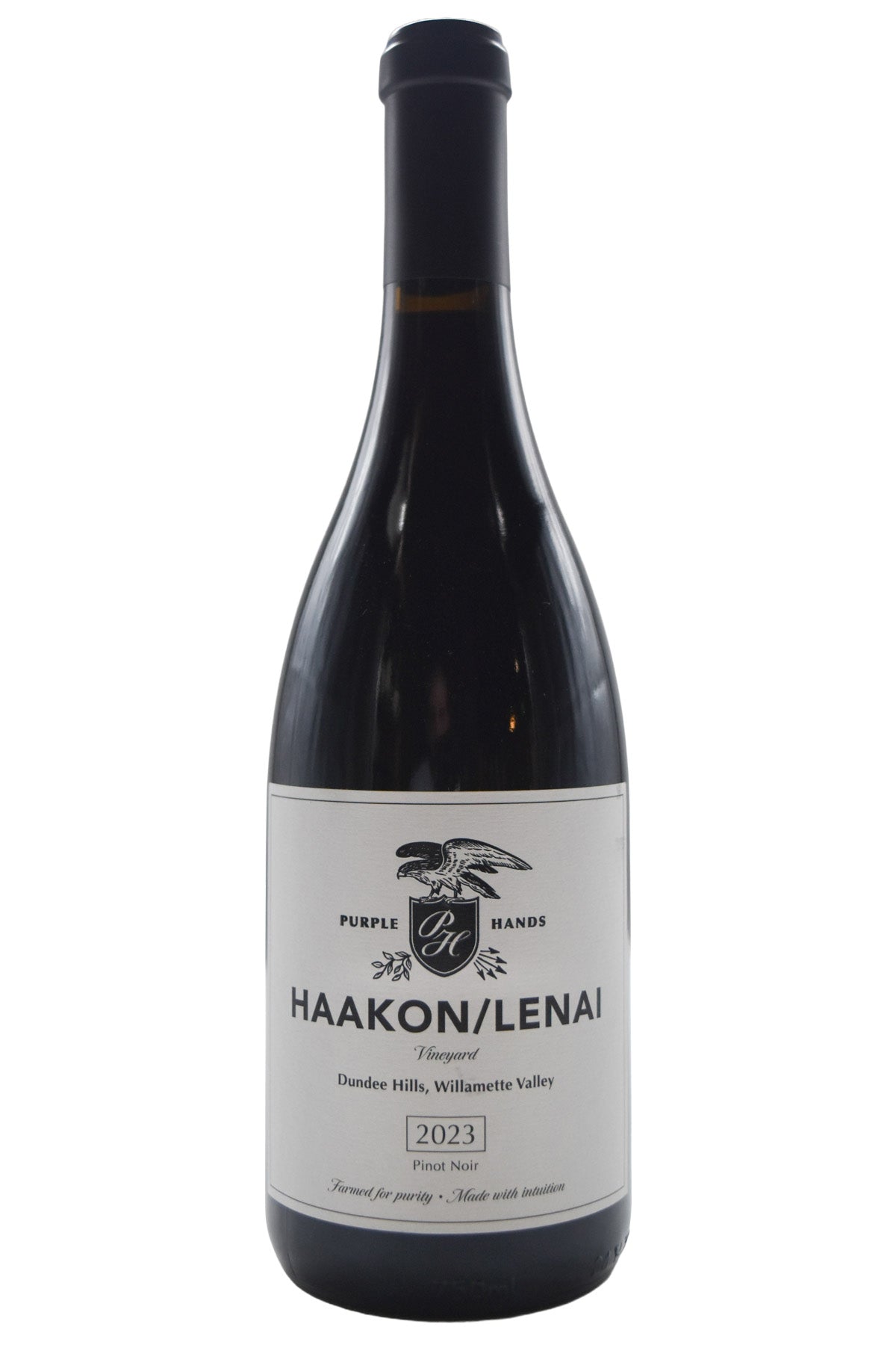 Bottle of Purple Hands Dundee Hills Pinot Noir Haakon/Lenai 2023-Red Wine-Flatiron SF