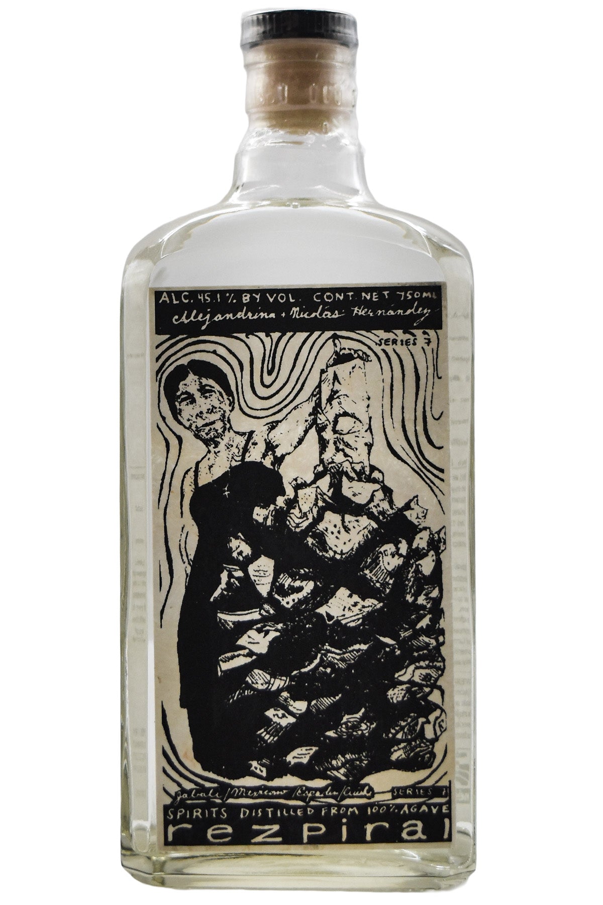 Bottle of Rezpiral Alejandrina & Nicolas Hernandez Destilado de Agave Cuishe Espadin S7-Spirits-Flatiron SF