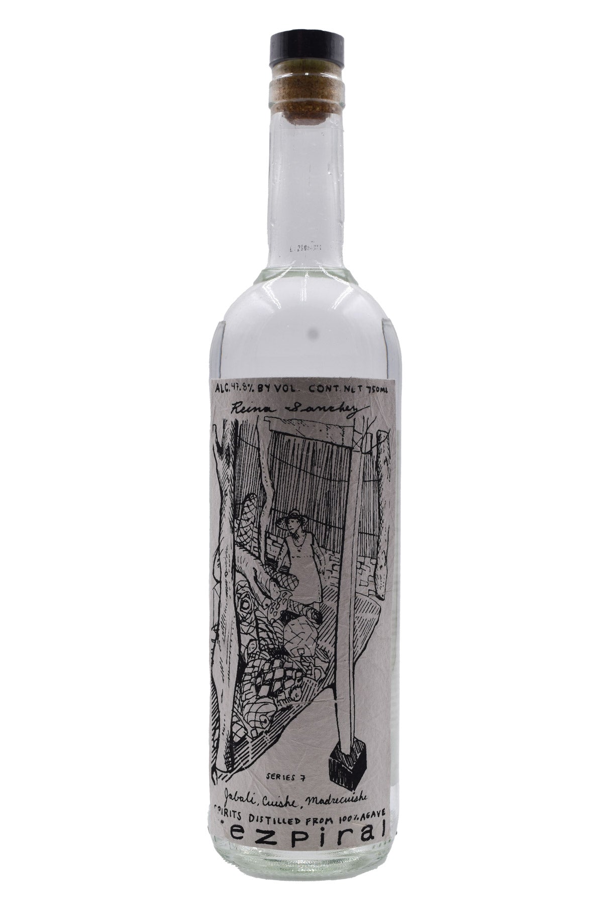 Bottle of Rezpiral Reina Sanchez Jabali/Madrecuishe/Cuishe S7 Mezcal-Spirits-Flatiron SF