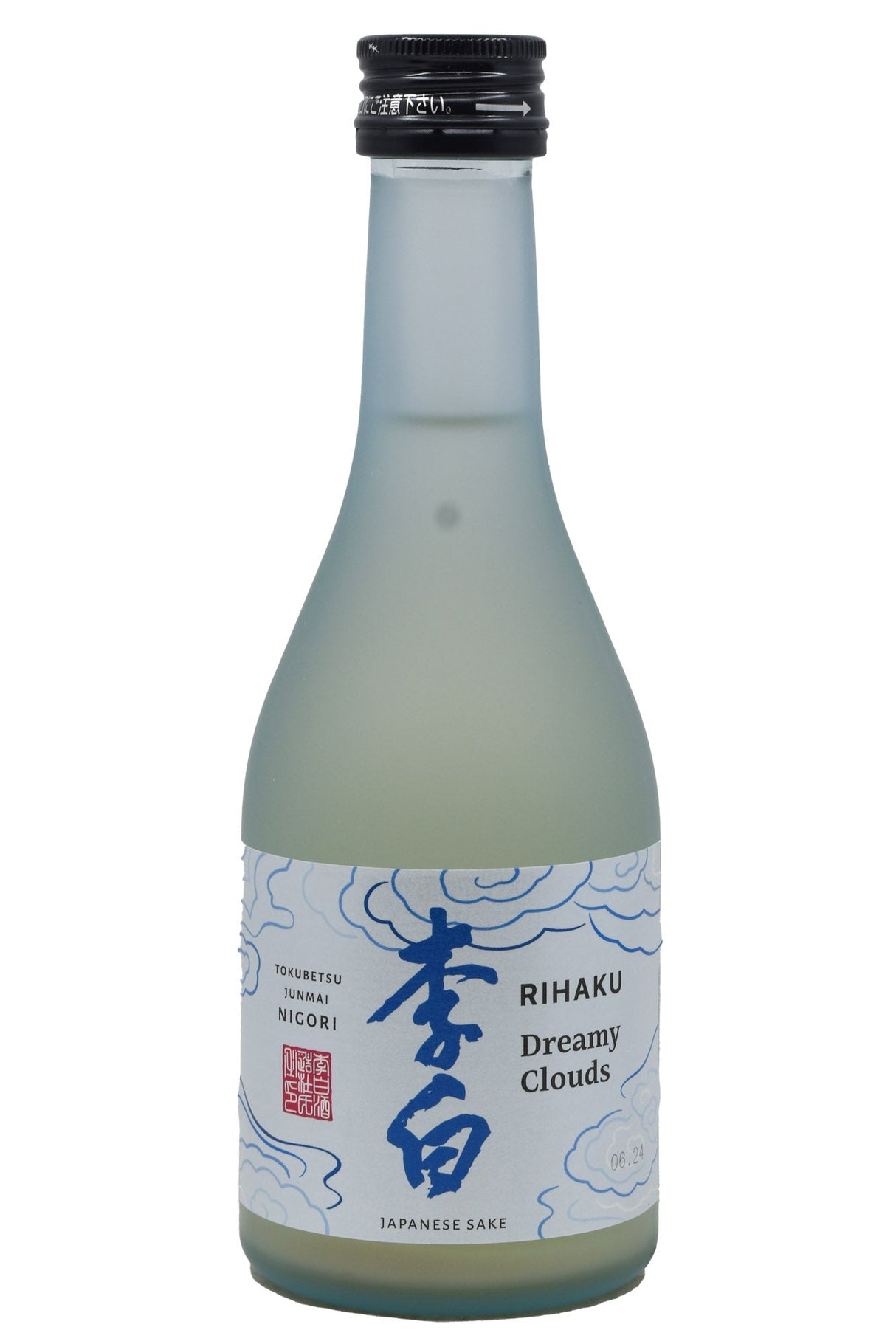Bottle of Rihaku Tokubetsu Junmai Nigori Sake Dreamy Clouds (300ml)-Sake-Flatiron SF