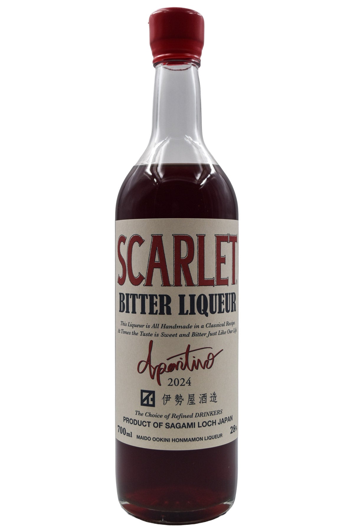 Bottle of Scarlet Aperitivo Bitter Liqueur (700ml)-Spirits-Flatiron SF