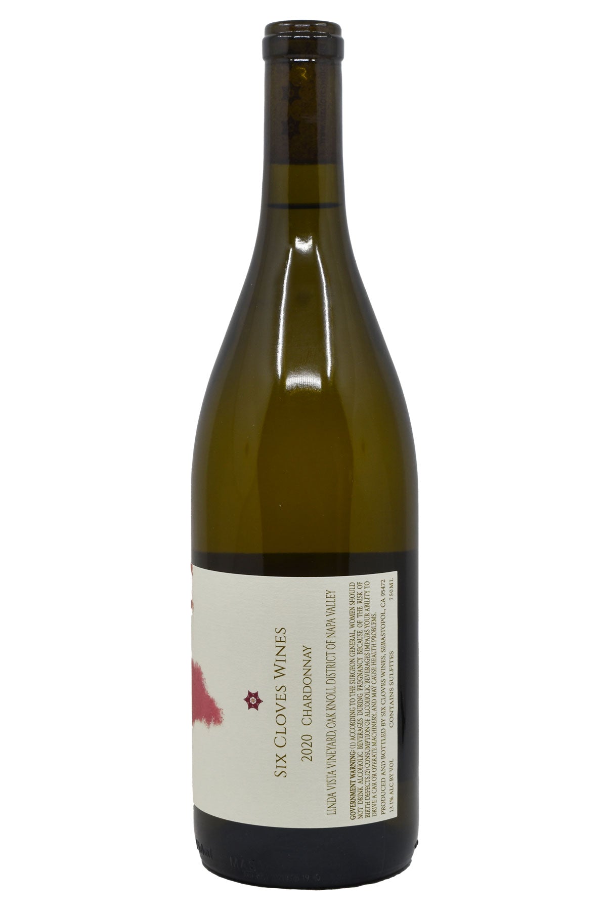 Bottle of Six Cloves Wines Oak Knoll Chardonnay Linda Vista Vineyard 2020-White Wine-Flatiron SF