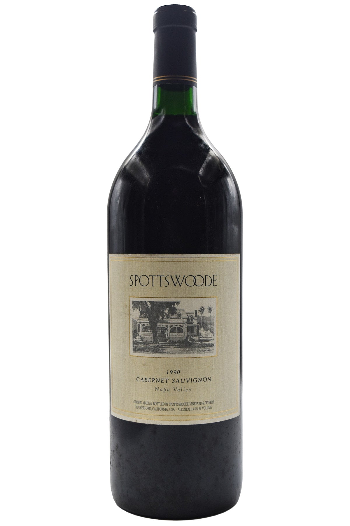Bottle of Spottswoode Napa Valley Cabernet Sauvignon 1990 (1.5L)-Red Wine-Flatiron SF