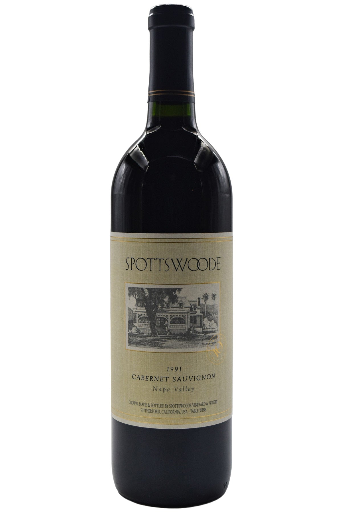 Bottle of Spottswoode Napa Valley Cabernet Sauvignon 1991-Red Wine-Flatiron SF