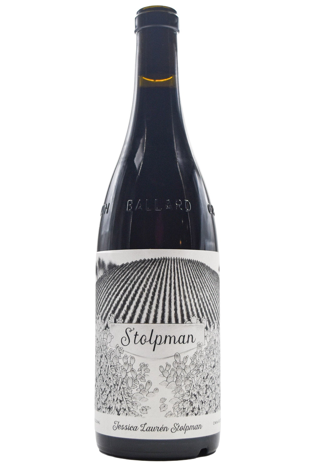 Bottle of Stolpman Vineyards Ballard Canyon Syrah The Great Places Jessica Lauren Stoplman 2024-Red Wine-Flatiron SF