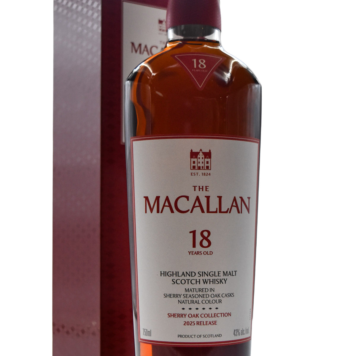 The Macallan 18 Year Sherry Oak Cask Single Malt Whisky – Flatiron SF
