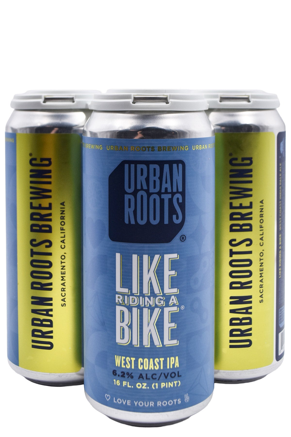 Bottle of Urban Roots Like Riding A Bike IPA 4pk (16oz)-Beer-Flatiron SF