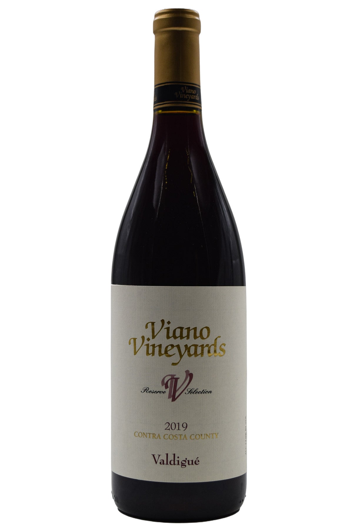 Bottle of Viano Vineyards Contra Costa Co. Estate Valdiguie 2019-Red Wine-Flatiron SF