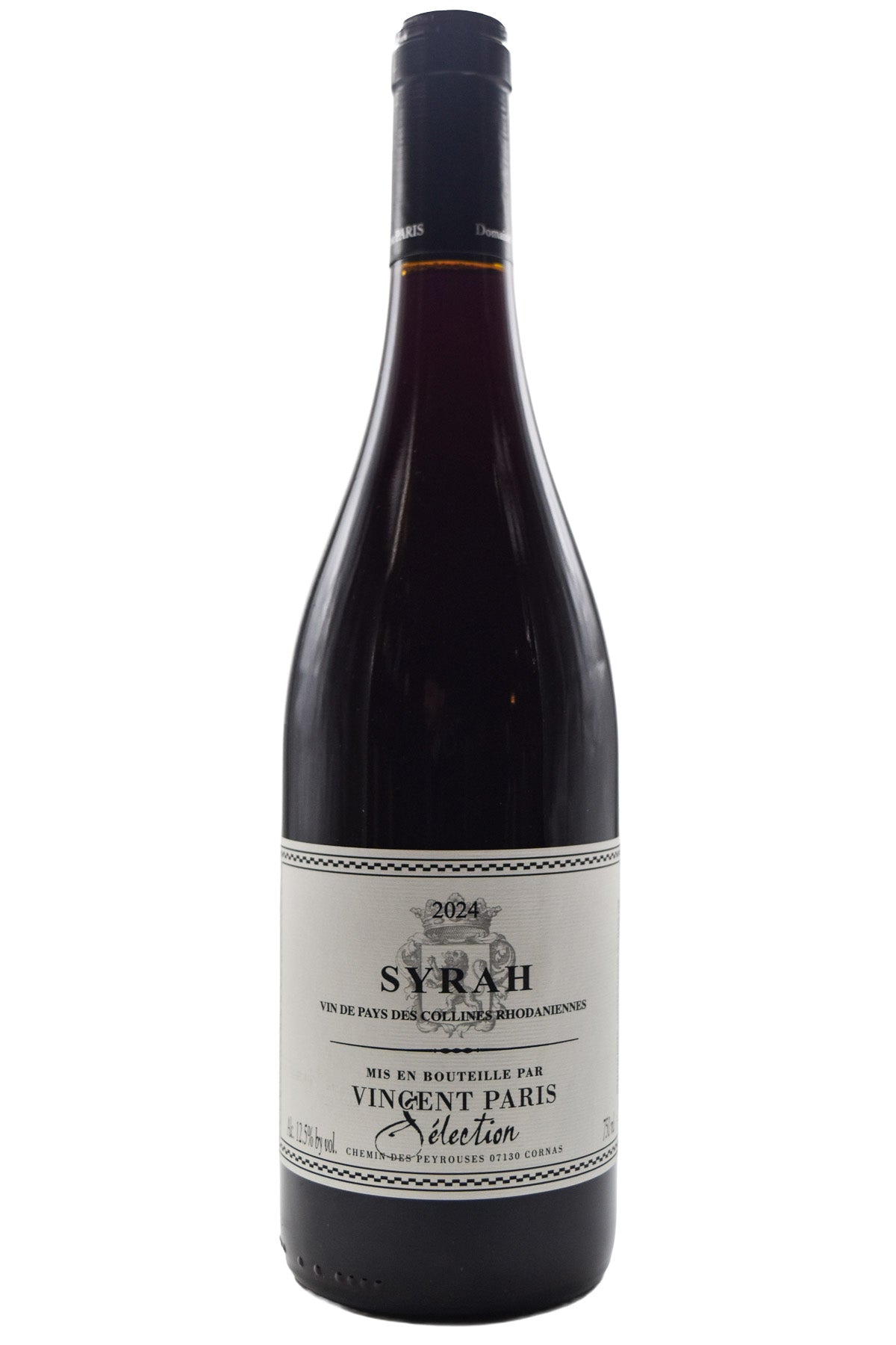 Bottle of Vincent Paris VdP Collines Rhodaniennes Syrah 2024-Red Wine-Flatiron SF