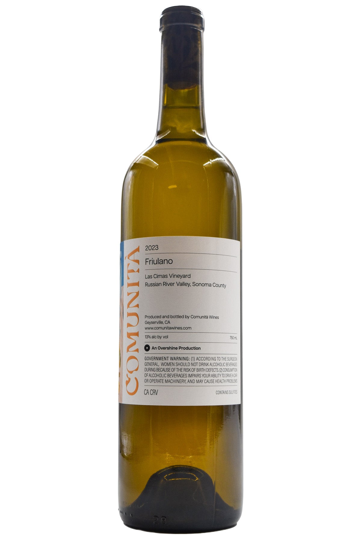 Comunita Russian River Valley Estate Friulano Las Cimas Vineyard 2023