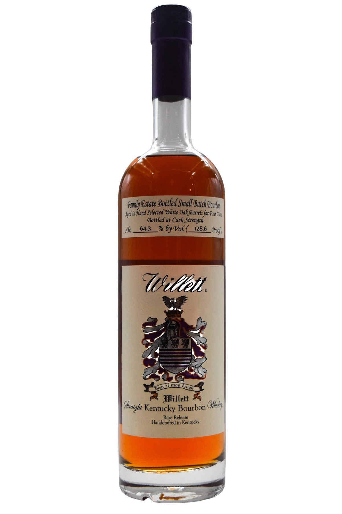 Bottle of Willett Family Estate Bottled Single Barrel 4 Year Old Bourbon-Spirits-Flatiron SF
