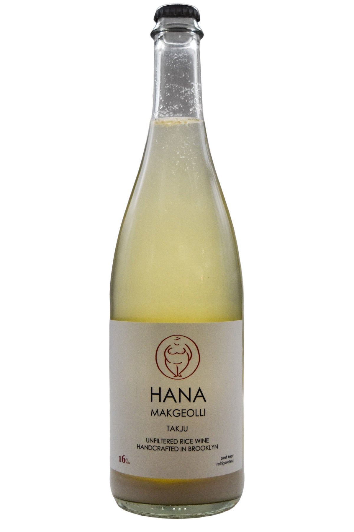 Bottle of Hana Makgeolli Takju 16 Rice Wine-Sake-Flatiron SF