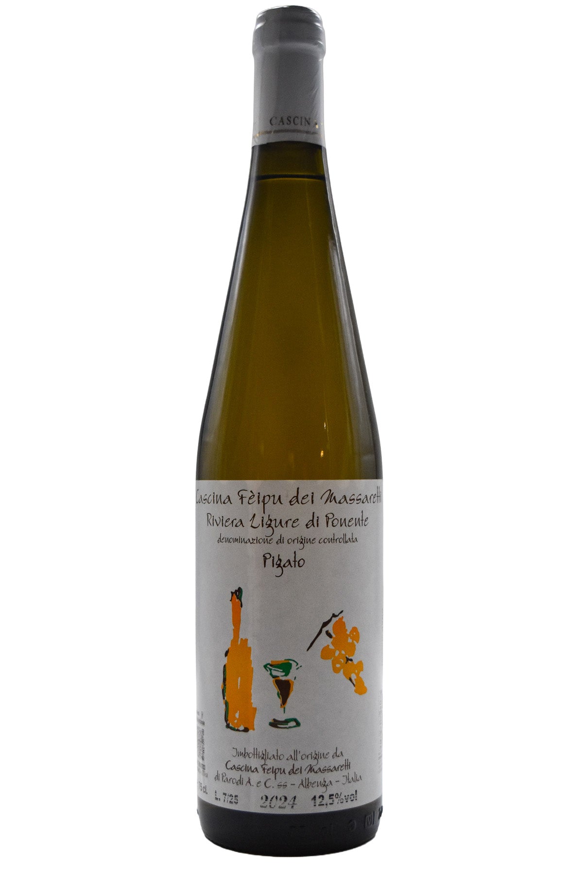 Bottle of Cascina Feipu dei Massaretti Pigato 2024-White Wine-Flatiron SF