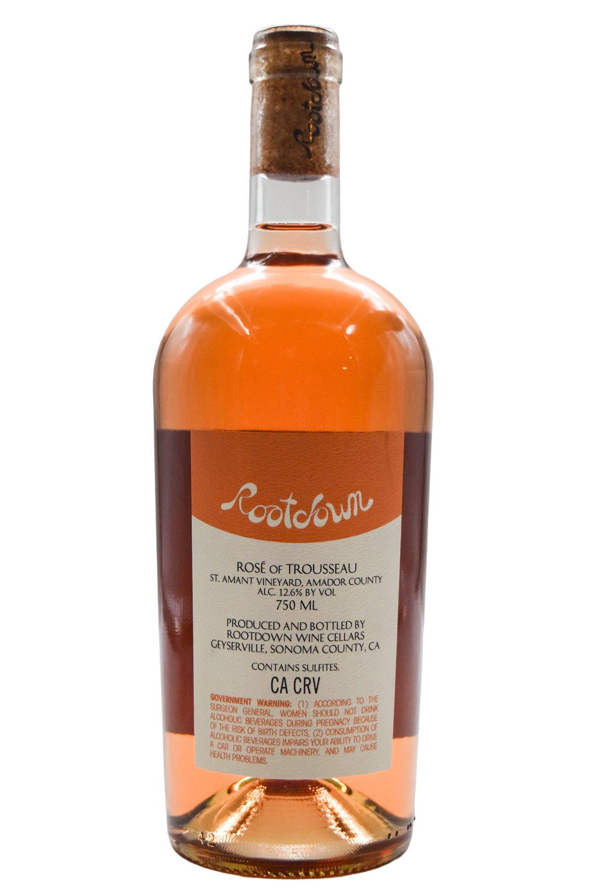 Bottle of Rootdown Amador County Rose of Trousseau Saint Amant Vineyard 2025-Red Wine-Flatiron SF