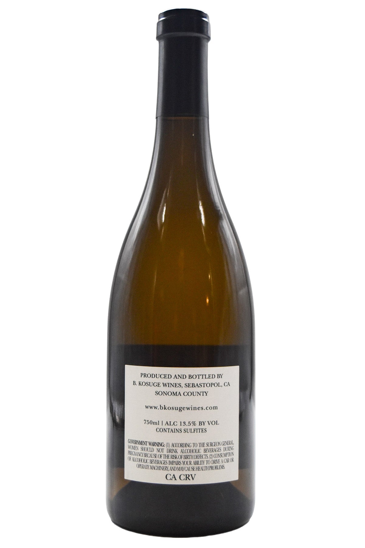 Bottle of B. Kosuge Sonoma Coast Chardonnay 2023-White Wine-Flatiron SF