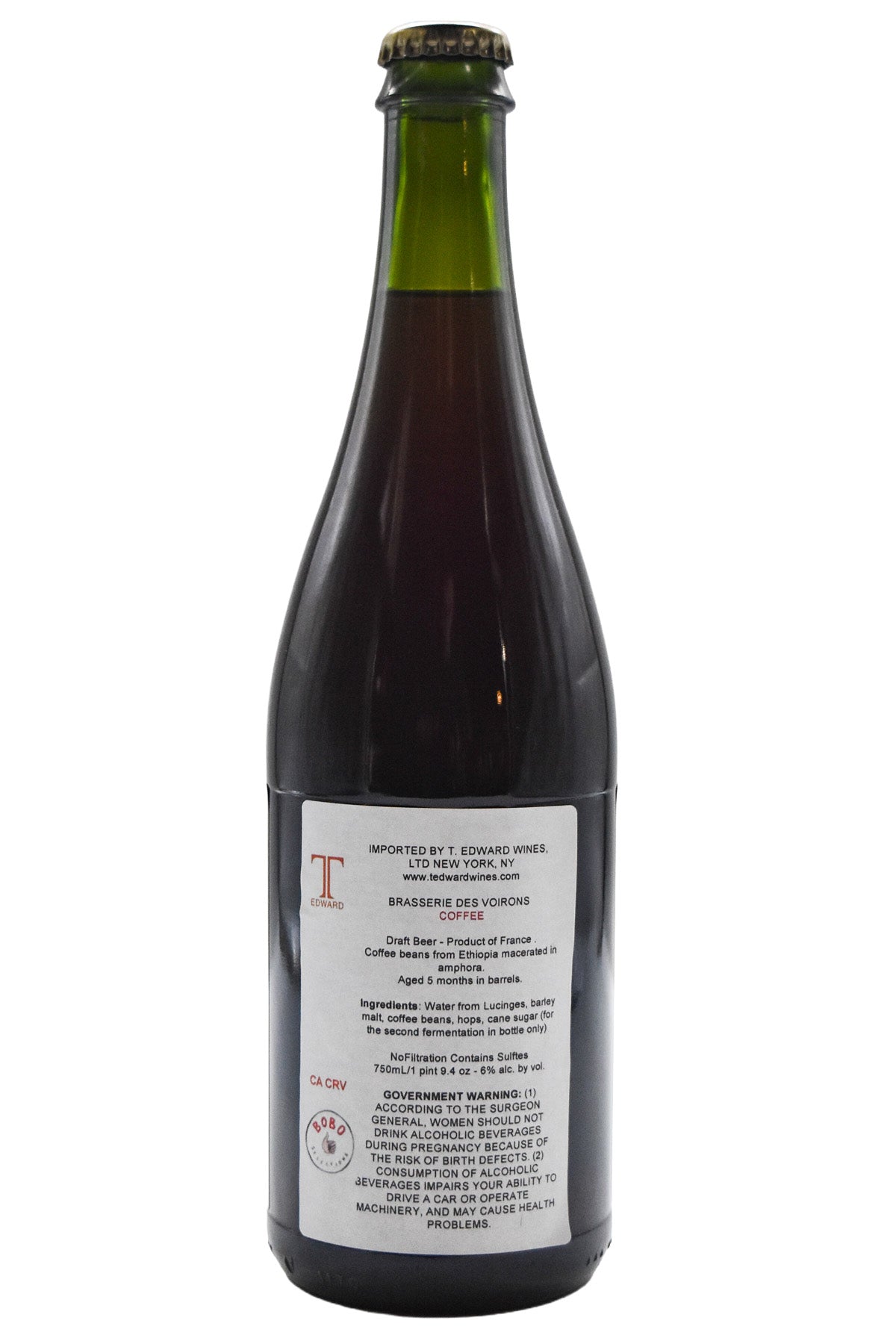 Bottle of Brasserie des Voirons Coffee-Beer-Flatiron SF