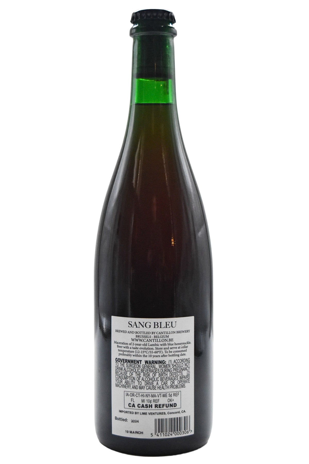 Bottle of Cantillon Sang Bleu (750ml)-Beer-Flatiron SF