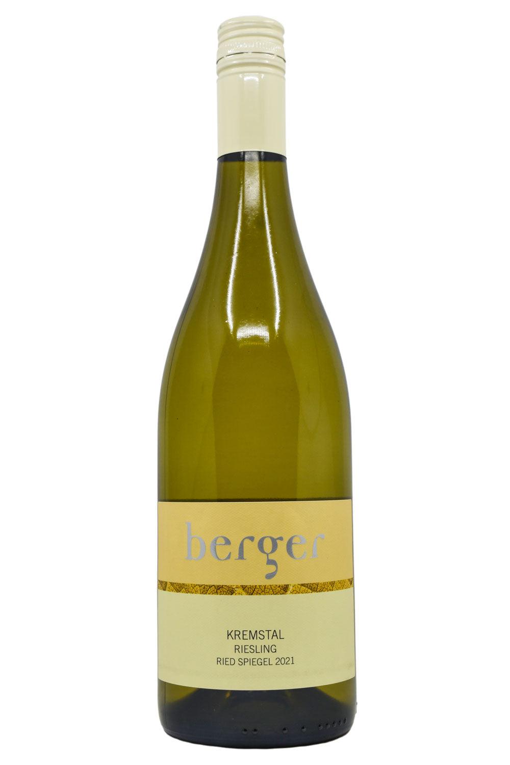 Bottle of Berger Ried Spiegel Kremstal DAC Riesling 2021-White Wine-Flatiron SF