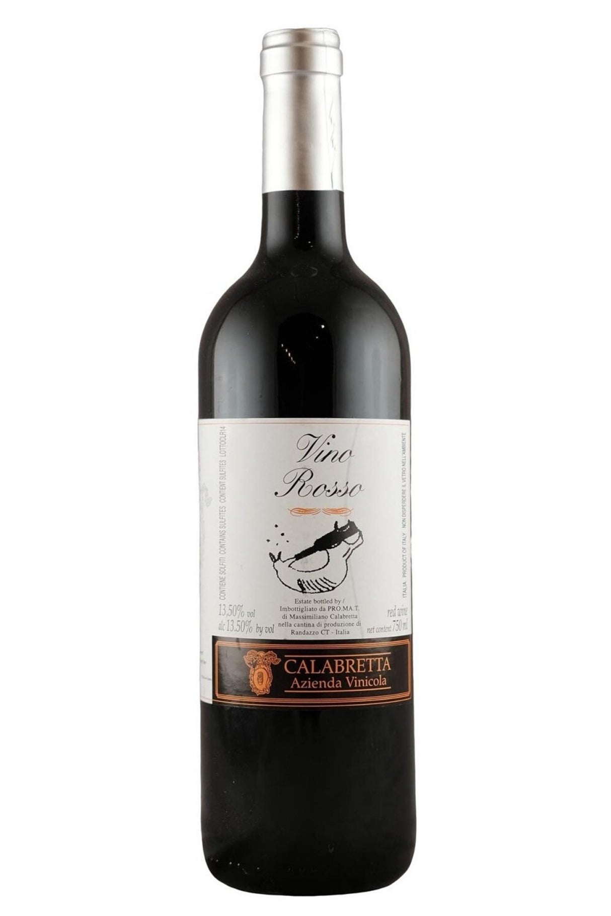 Bottle of Calabretta Cala Cala Rosso NV-Red Wine-Flatiron SF