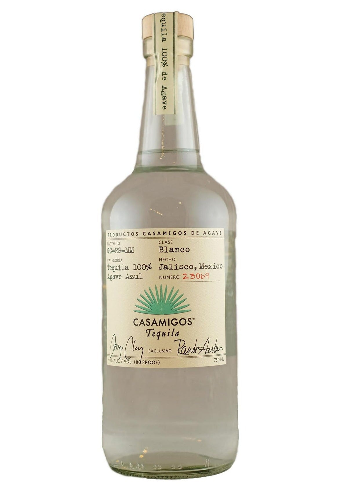 Bottle of Casamigos Blanco Tequila-Spirits-Flatiron SF
