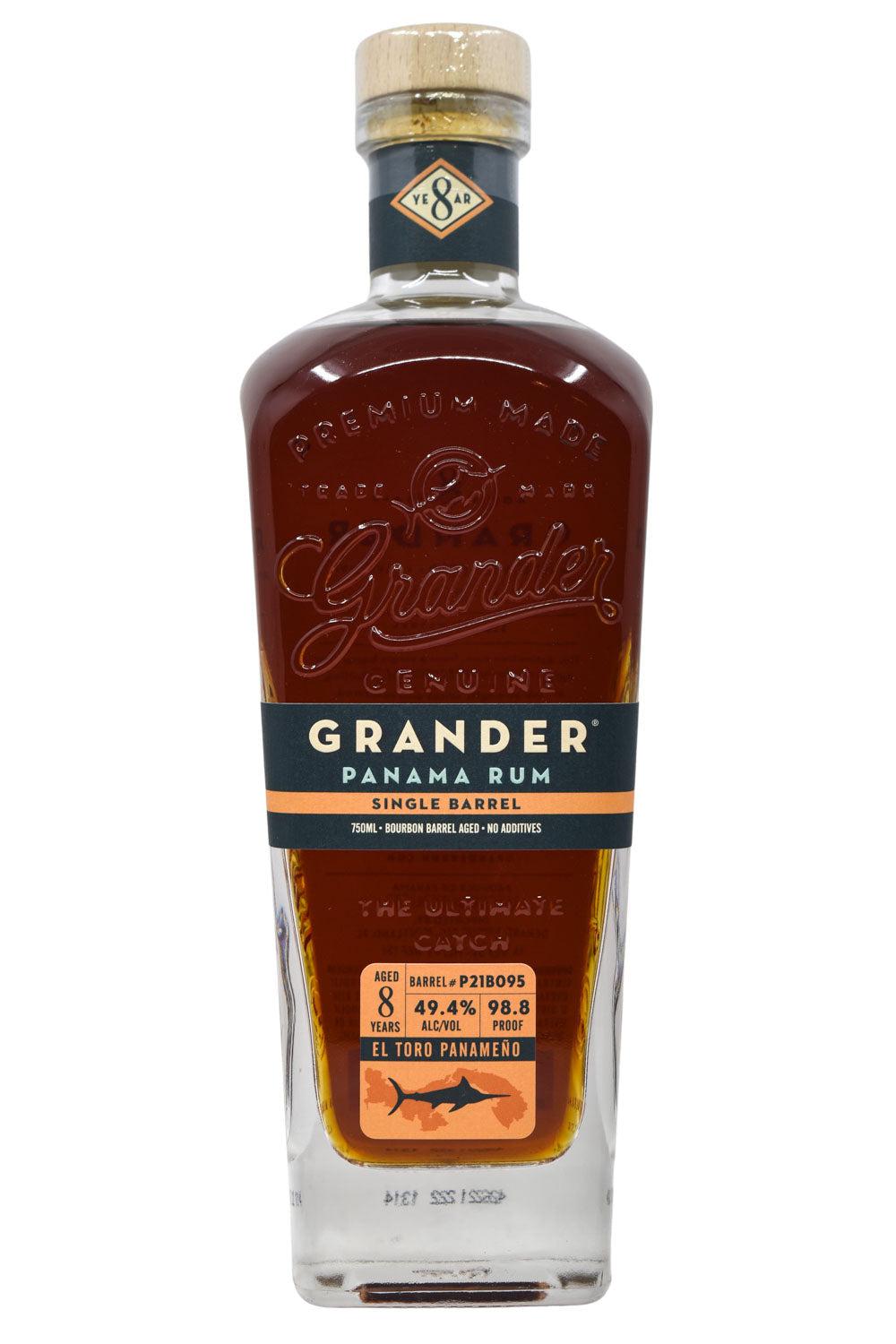 Bottle of Grander Rum 8 Year Single Barrel El Toro Panameno-Spirits-Flatiron SF