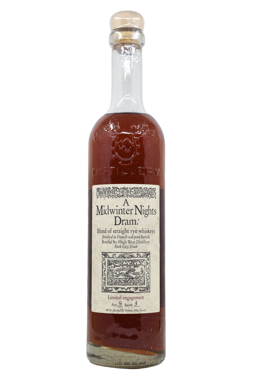 Bottle of High West A Midwinter Night's Dram Act 9 Scene 3 Whiskey-Spirits-Flatiron SF