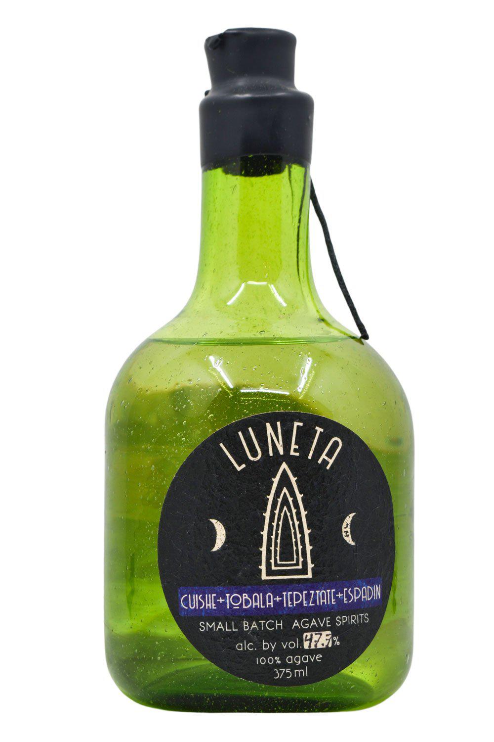 Bottle of Luneta Small Batch Agave Spirits Cuishe Tobala Tepeztate Espadin (375ml)-Spirits-Flatiron SF
