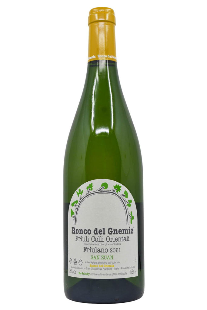 Bottle of Ronco del Gnemiz Friulano San Zuan 2021-White Wine-Flatiron SF