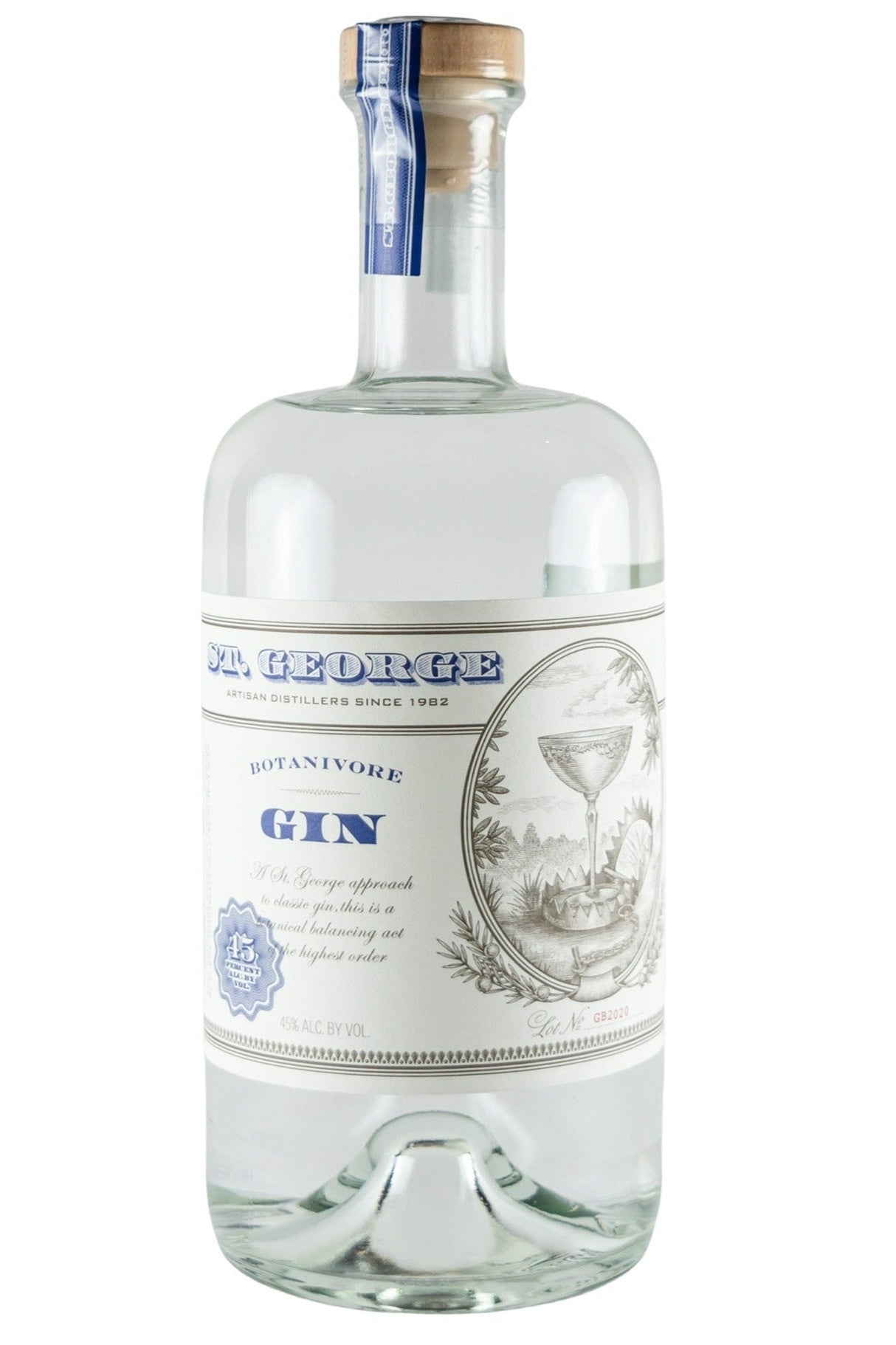 Bottle of St. George Botanivore Gin-Spirits-Flatiron SF