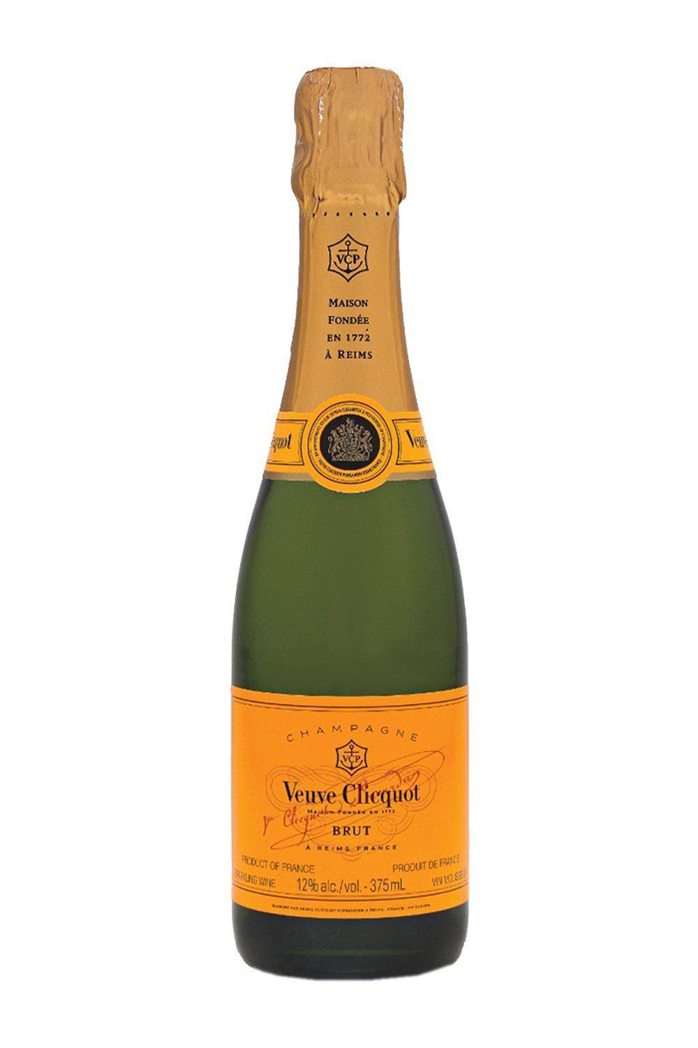 Bottle of Veuve Clicquot Champagne Yellow Label Brut NV (375ml)-Sparkling Wine-Flatiron SF