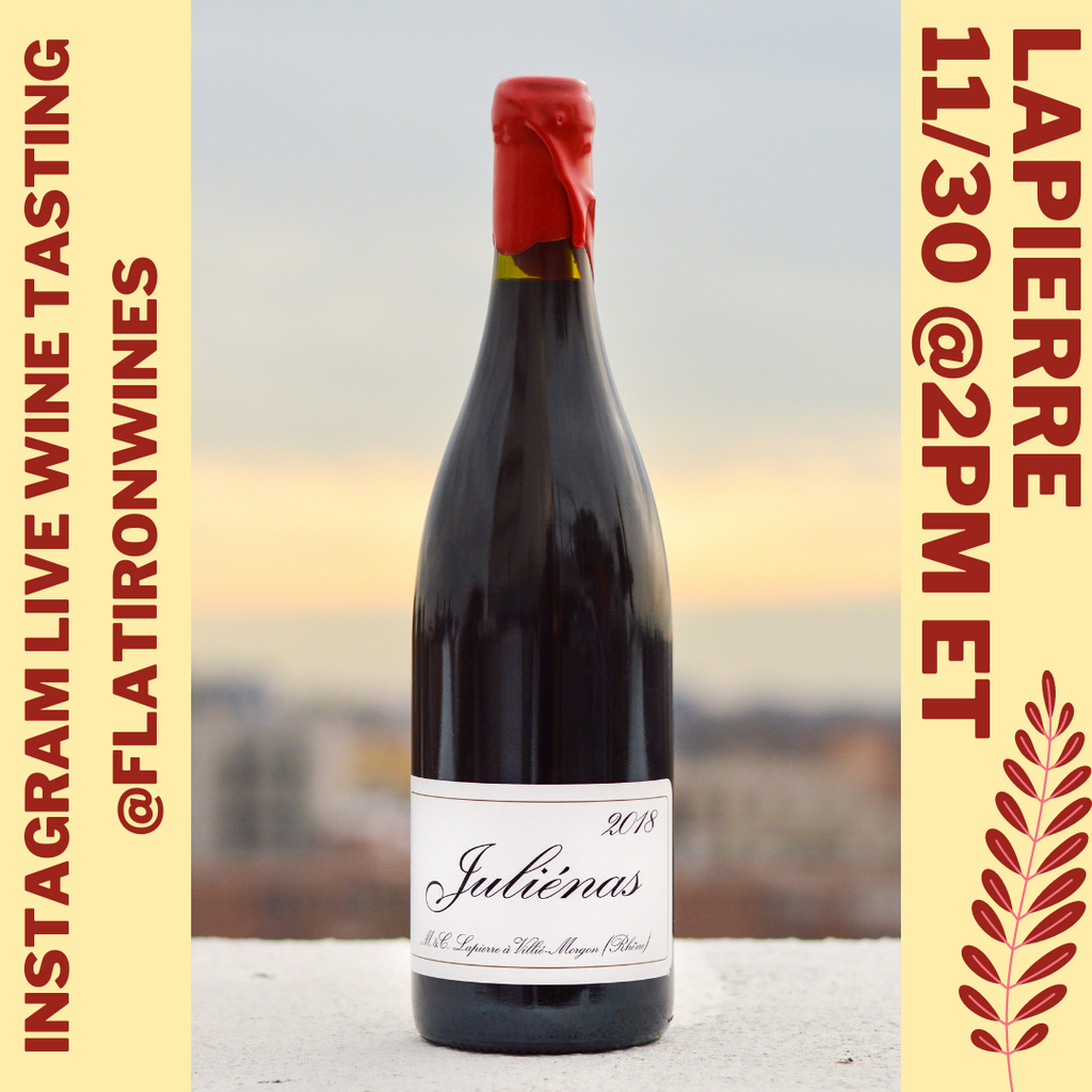Lapierre Wine Tasting - Today on Instagram LIVE!