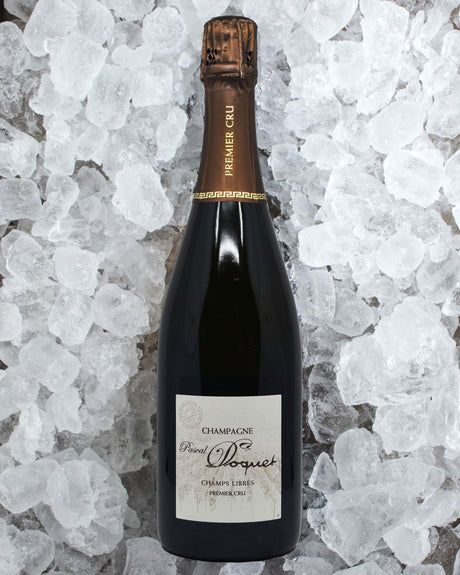 Stylized image of Pascal Doquet Champagne BdB Extra Brut Champs Libres NV