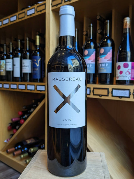 Stylized image of Chateau Massereau Bordeaux Superieur Cuvee X 2019