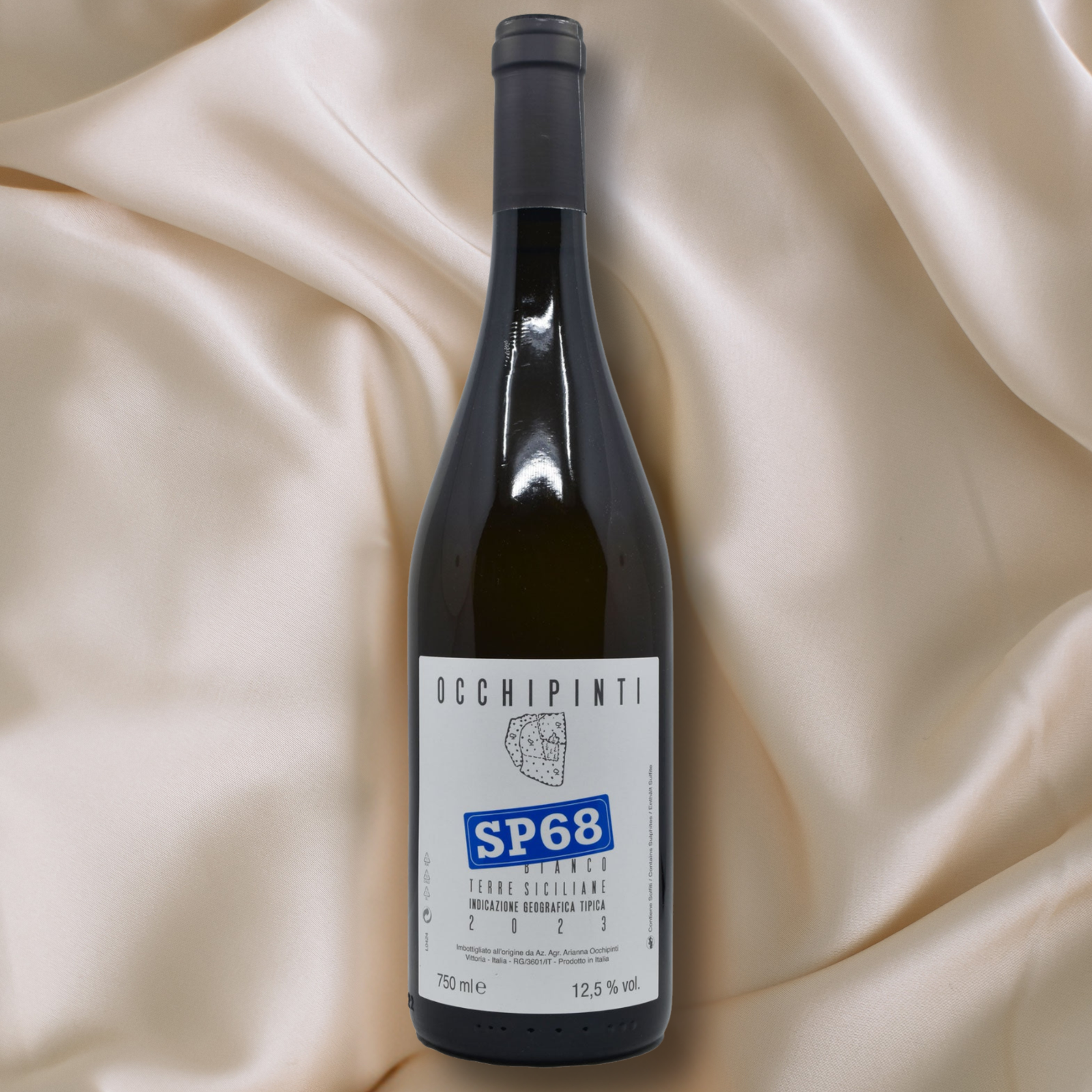 Stylized image of Arianna Occhipinti bottle