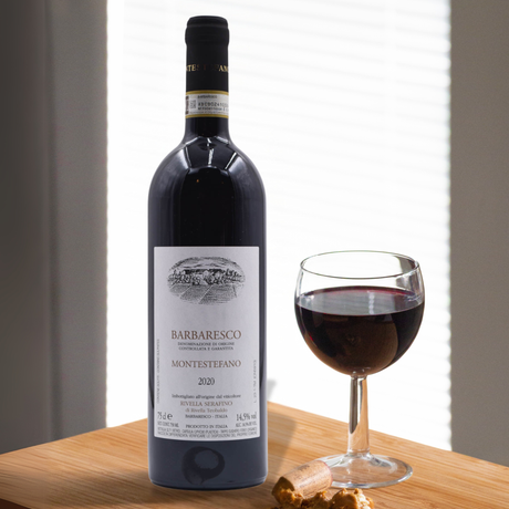 Stylized image of Serafino Rivella Barbaresco Montestefano 2020 