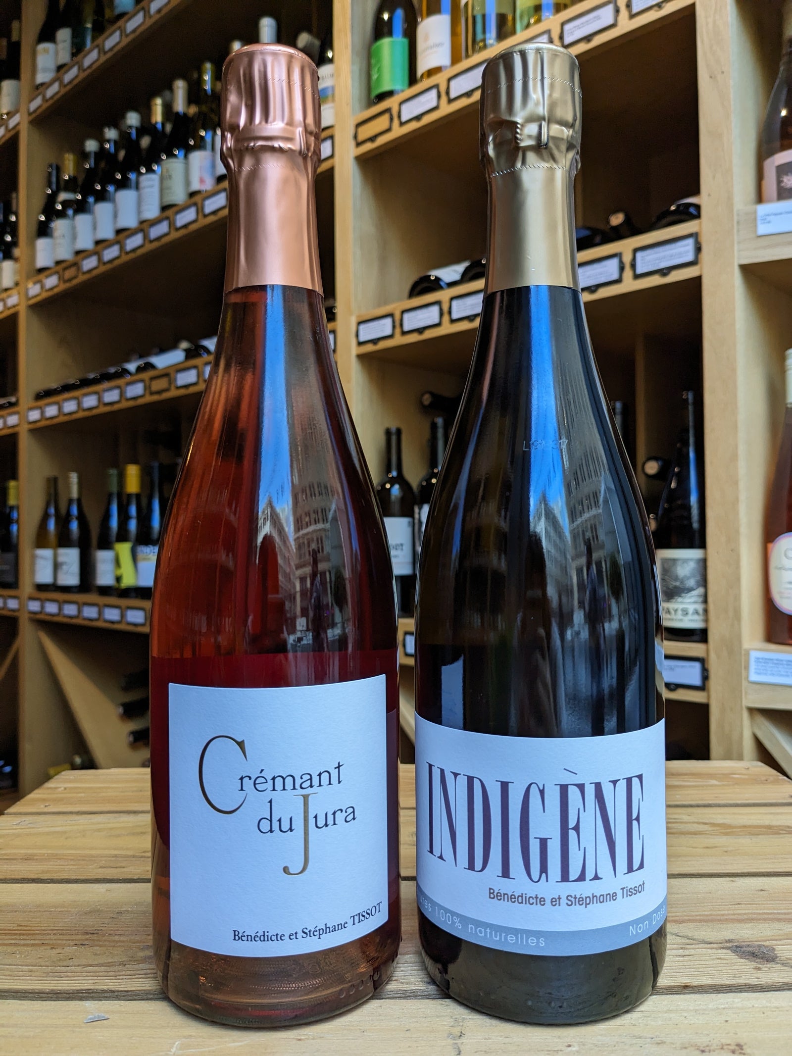 Stylized image of Tissot Wine Bottles
